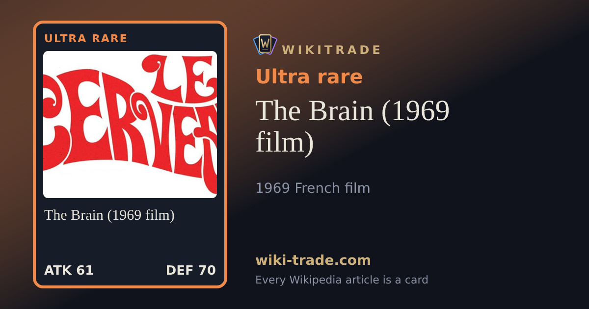 The Brain (1969 film) — Ultra rare card