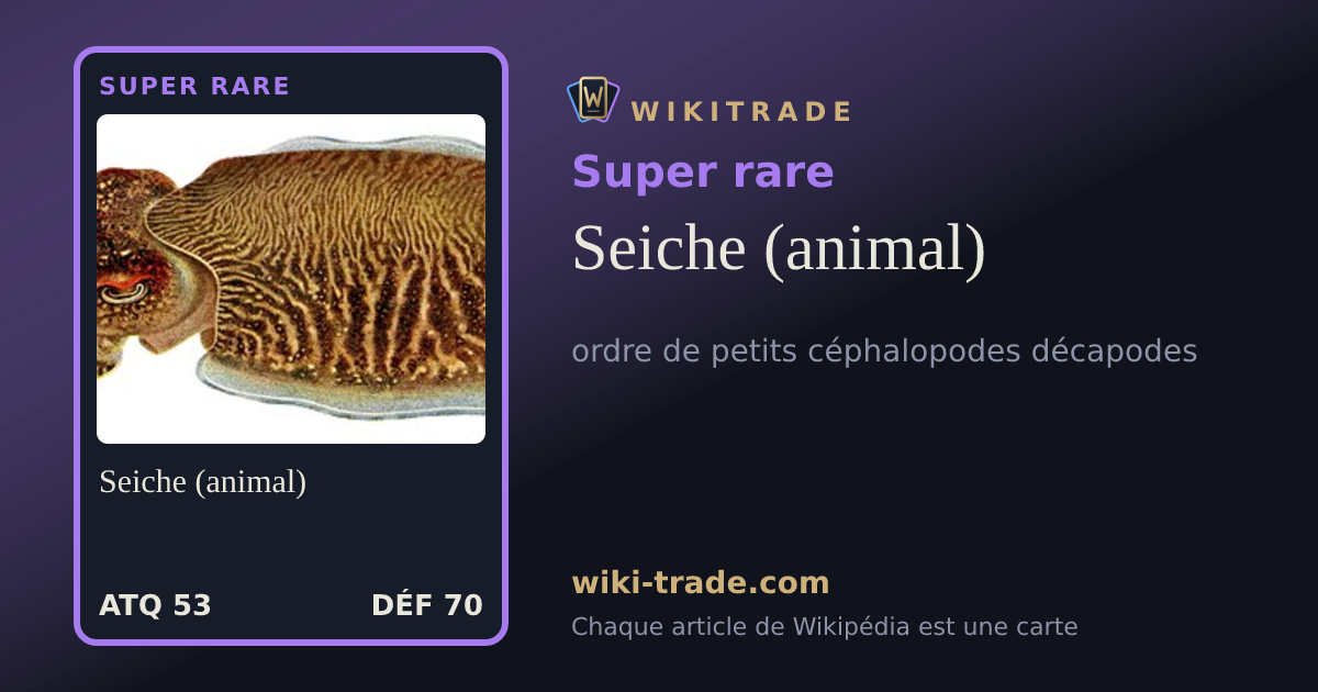 Seiche (animal) — carte Super rare