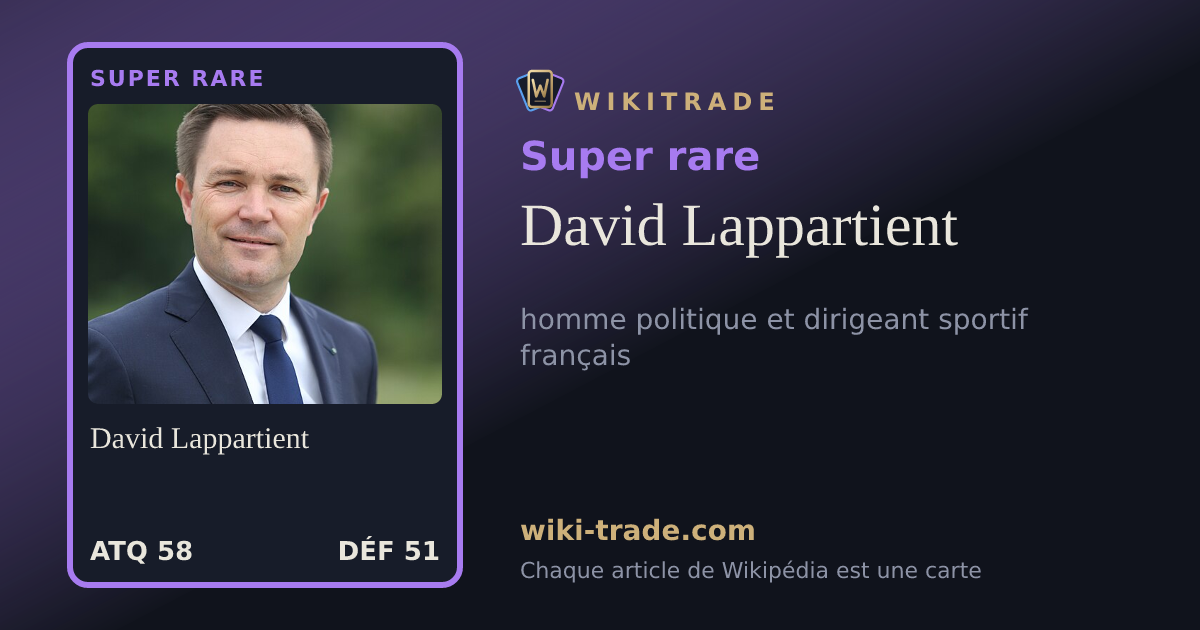 David Lappartient — carte Super rare