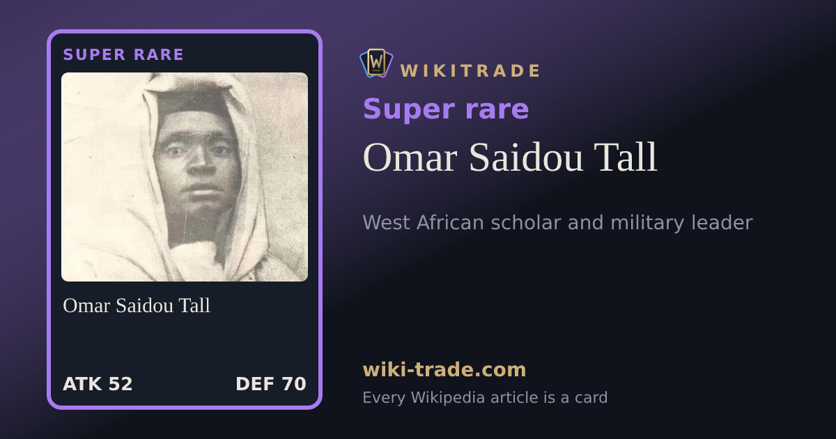 Omar Saidou Tall — Super rare card