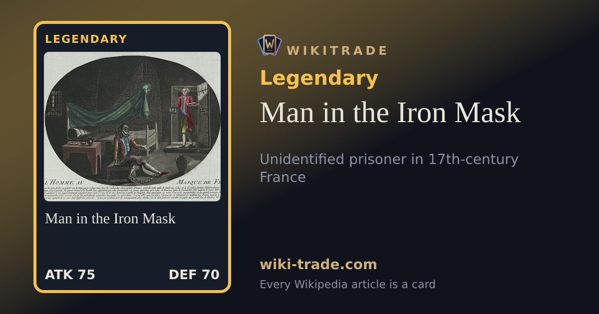 Man in the Iron Mask — Legendary card