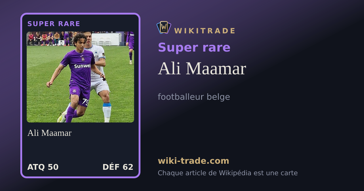 Ali Maamar — carte Super rare