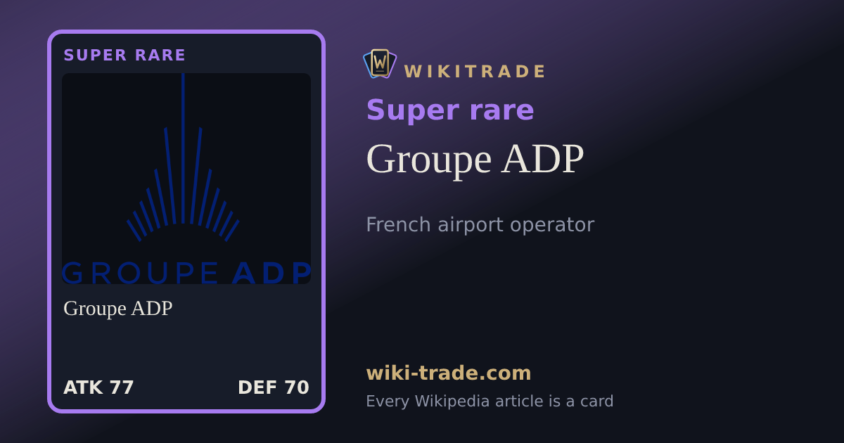 Groupe ADP — Super rare card