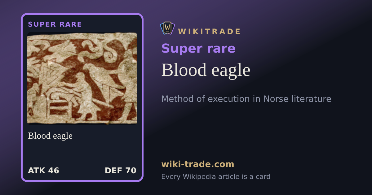 Blood eagle — Super rare card
