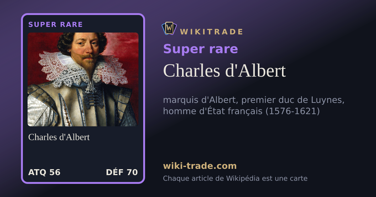 Charles d'Albert — carte Super rare