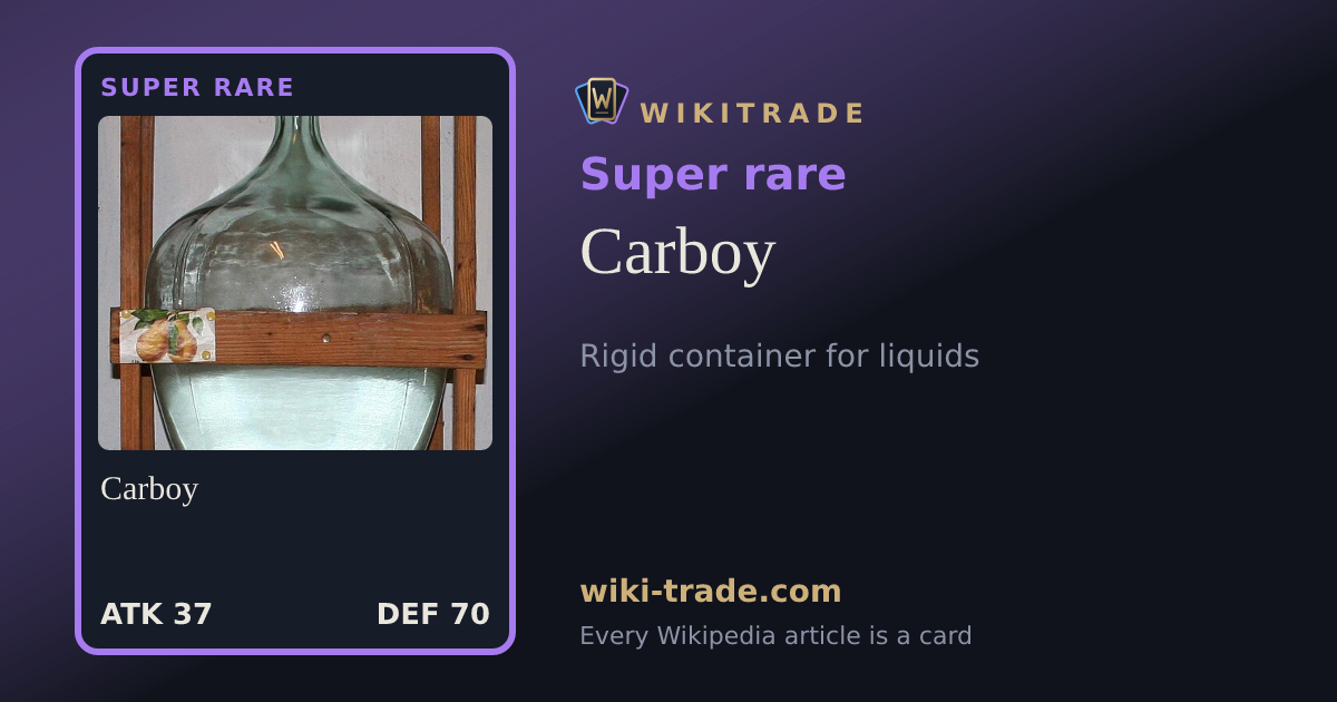 Carboy — Super rare card