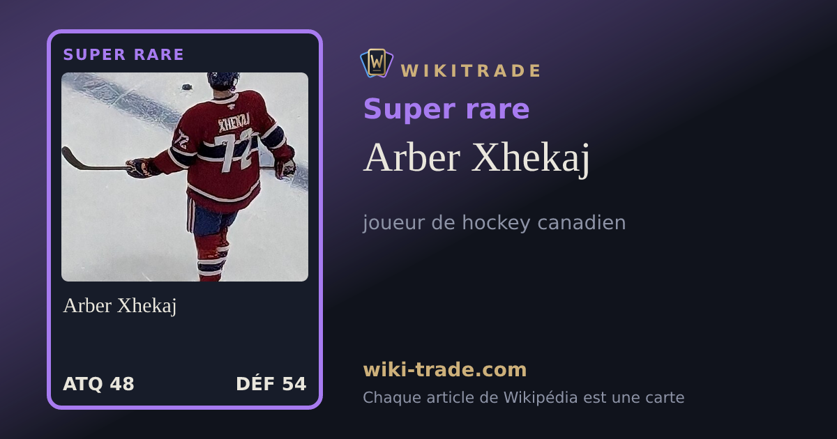 Arber Xhekaj — carte Super rare