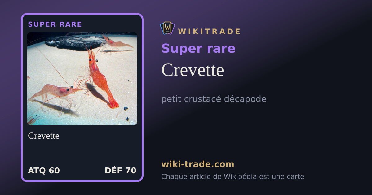 Crevette — carte Super rare