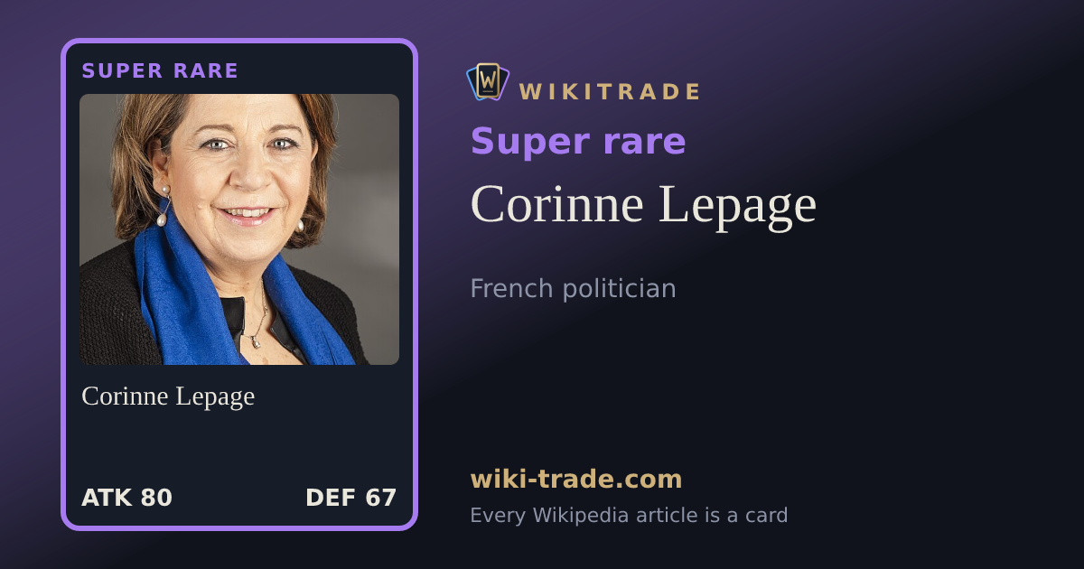 Corinne Lepage — Super rare card