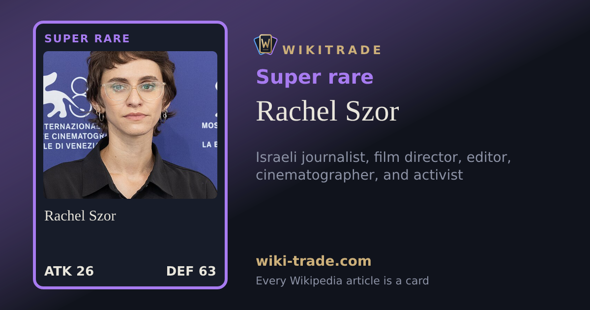 Rachel Szor — Super rare card