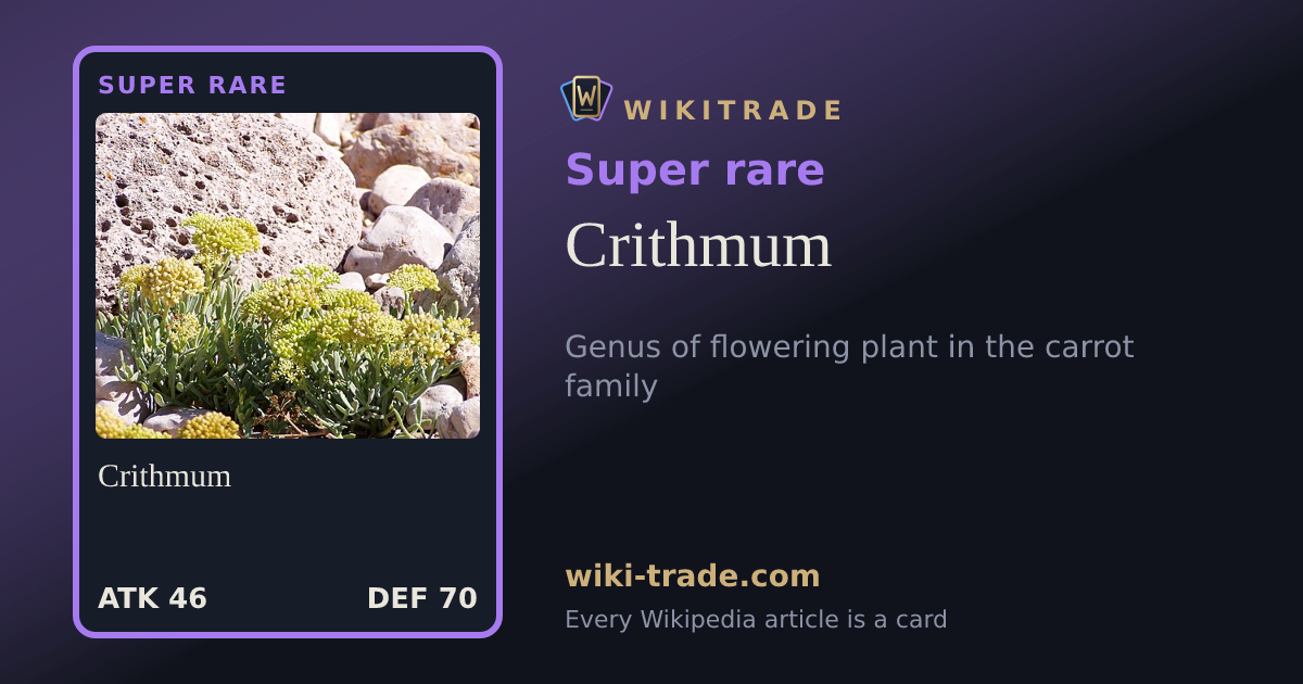 Crithmum — Super rare card