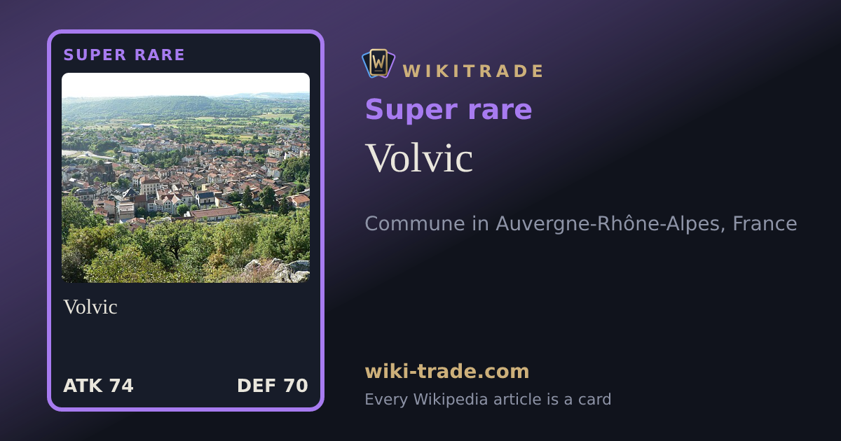 Volvic — Super rare card