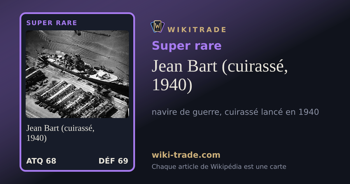 Jean Bart (cuirassé, 1940) — carte Super rare