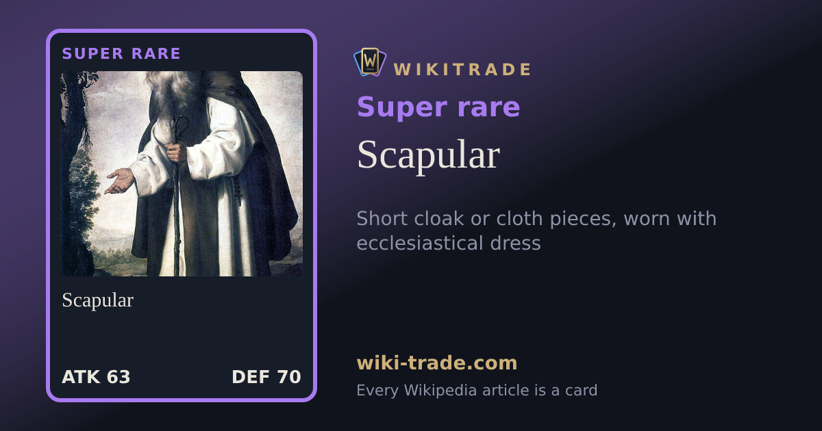 Scapular — Super rare card