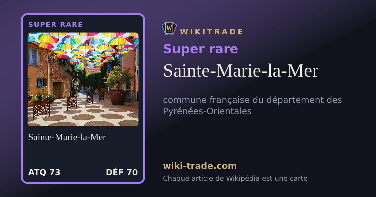 Sainte-Marie-la-Mer — carte Super rare