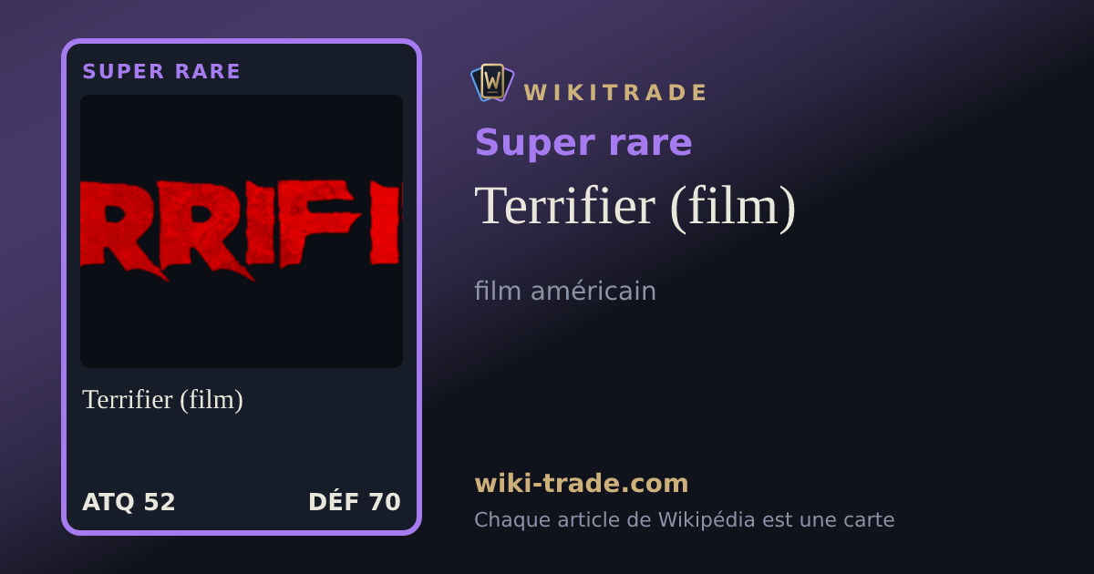Terrifier (film) — carte Super rare