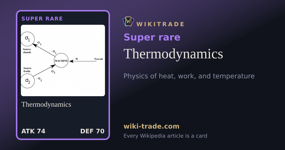 Thermodynamics — Super rare card