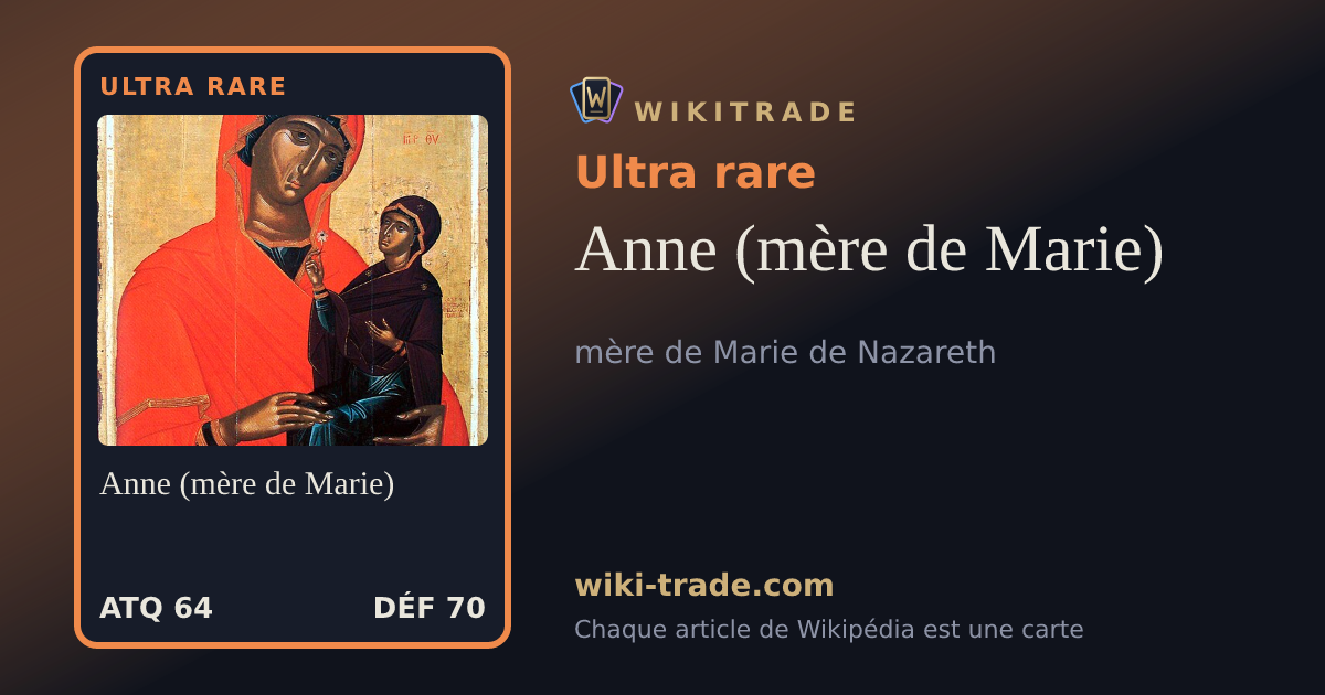 Anne (mère de Marie) — carte Ultra rare