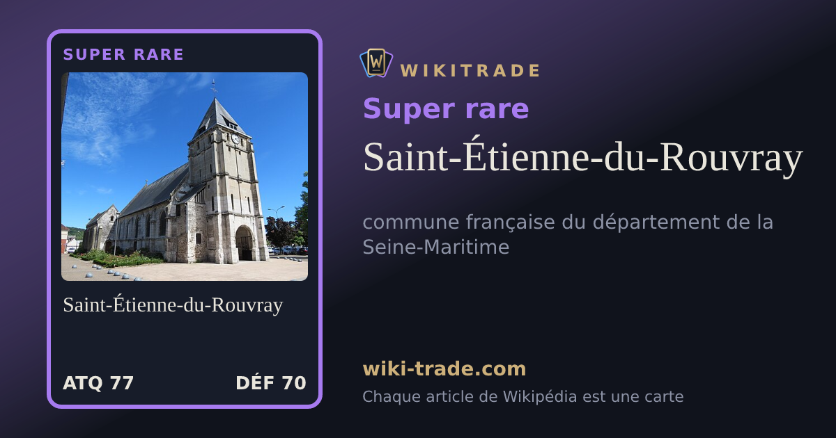 Saint-Étienne-du-Rouvray — carte Super rare