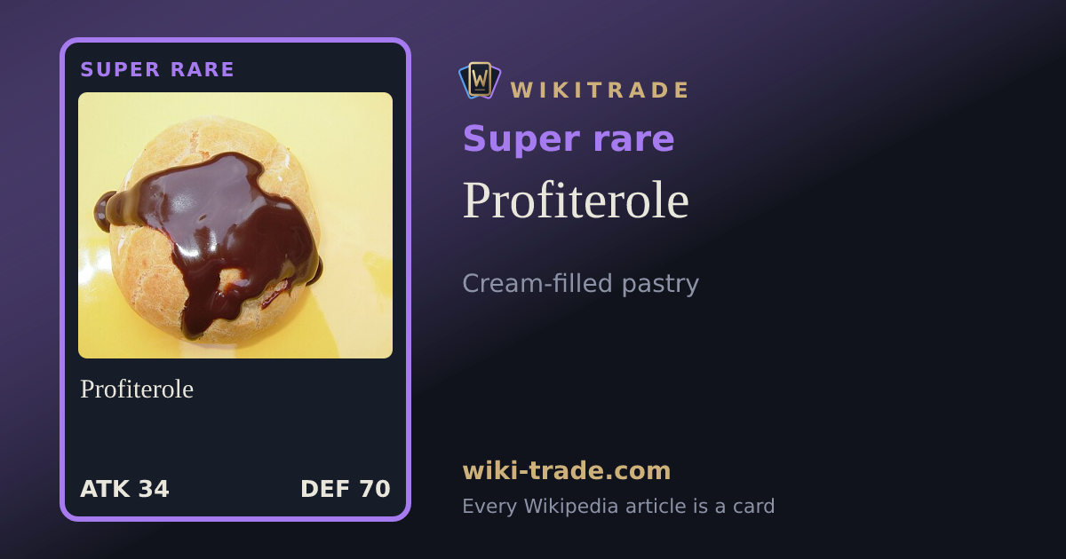 Profiterole — Super rare card
