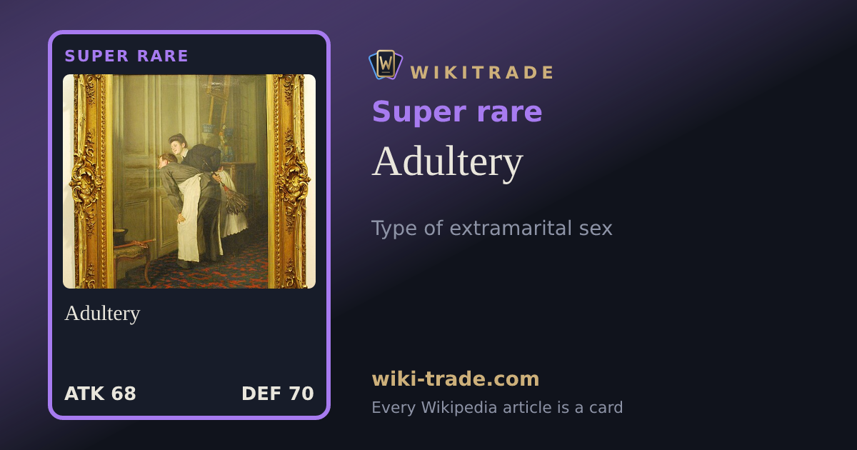 Adultery — Super rare card