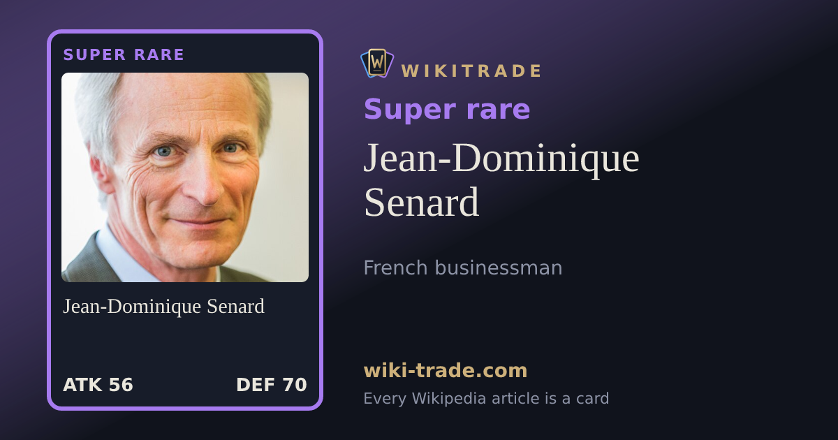 Jean-Dominique Senard — Super rare card