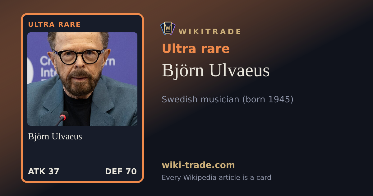 Björn Ulvaeus — Ultra rare card