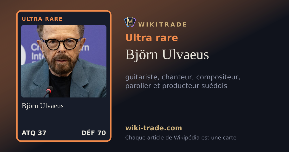 Björn Ulvaeus — carte Ultra rare