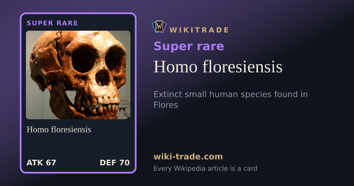 Homo floresiensis — Super rare card