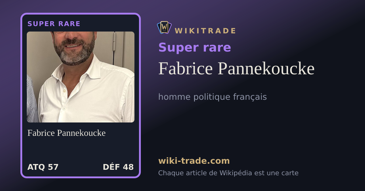 Fabrice Pannekoucke — carte Super rare