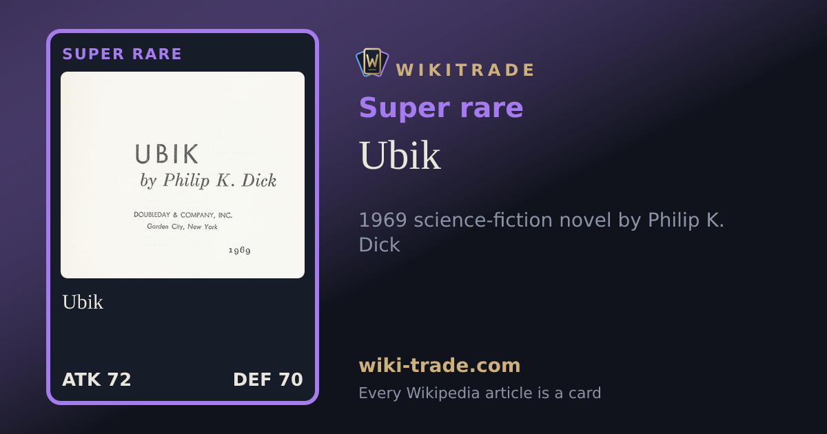 Ubik — Super rare card