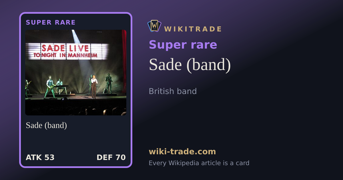 Sade (band) — Super rare card