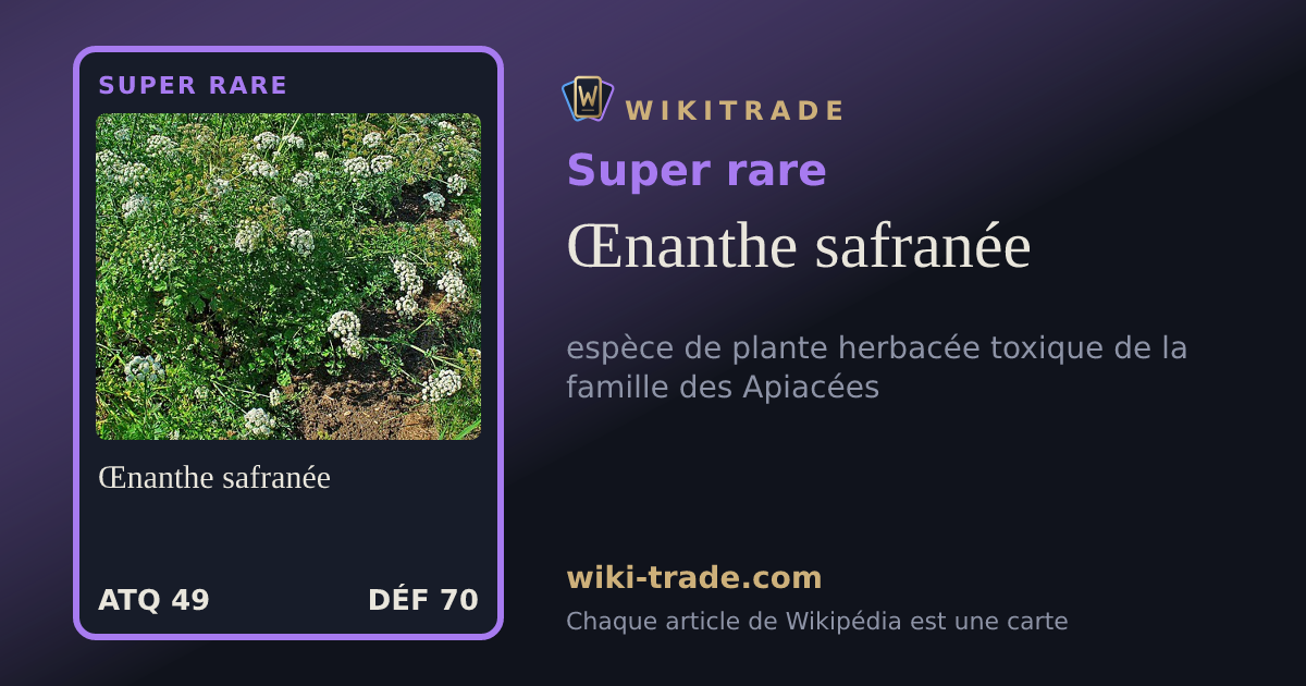 Œnanthe safranée — carte Super rare