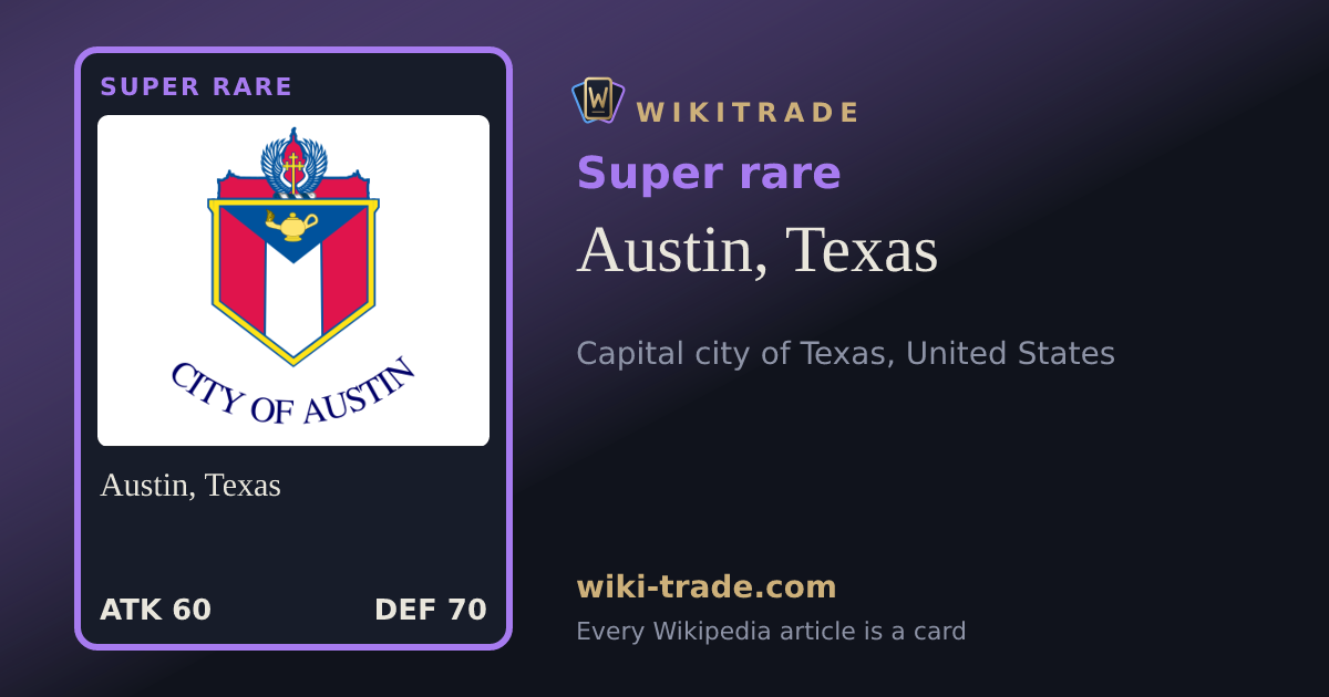 Austin, Texas — Super rare card