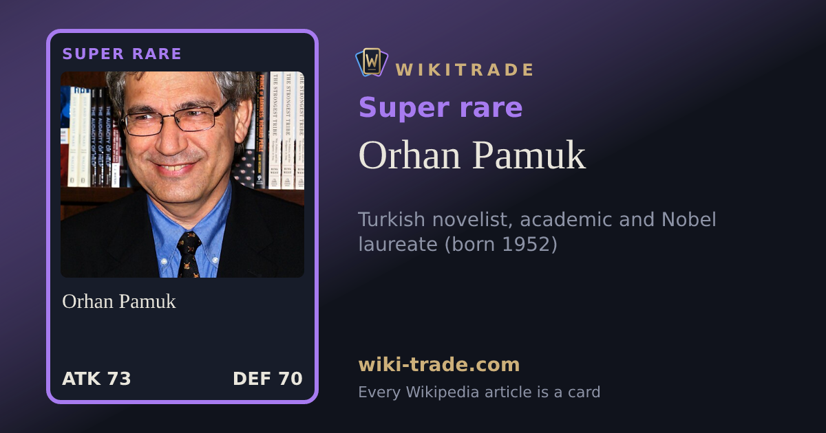 Orhan Pamuk — Super rare card