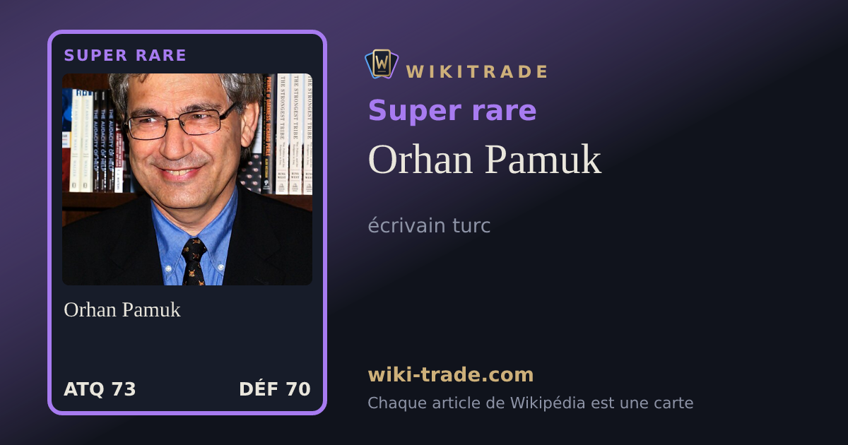 Orhan Pamuk — carte Super rare
