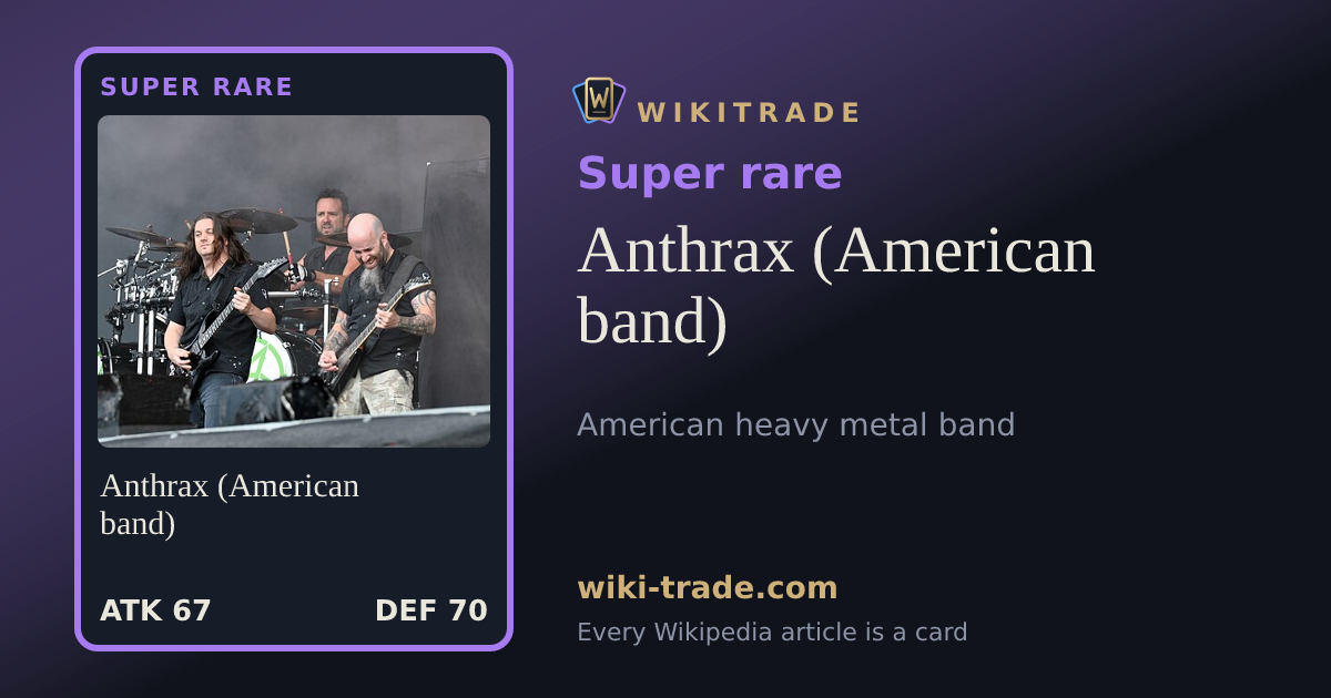 Anthrax (American band) — Super rare card