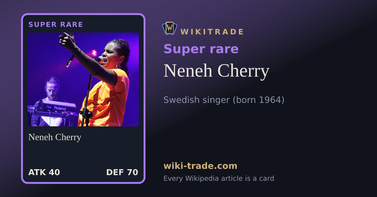 Neneh Cherry — Super rare card