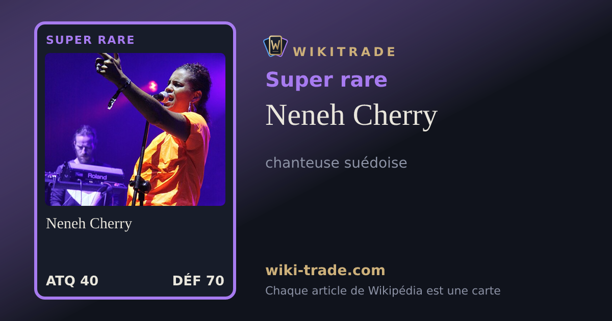 Neneh Cherry — carte Super rare