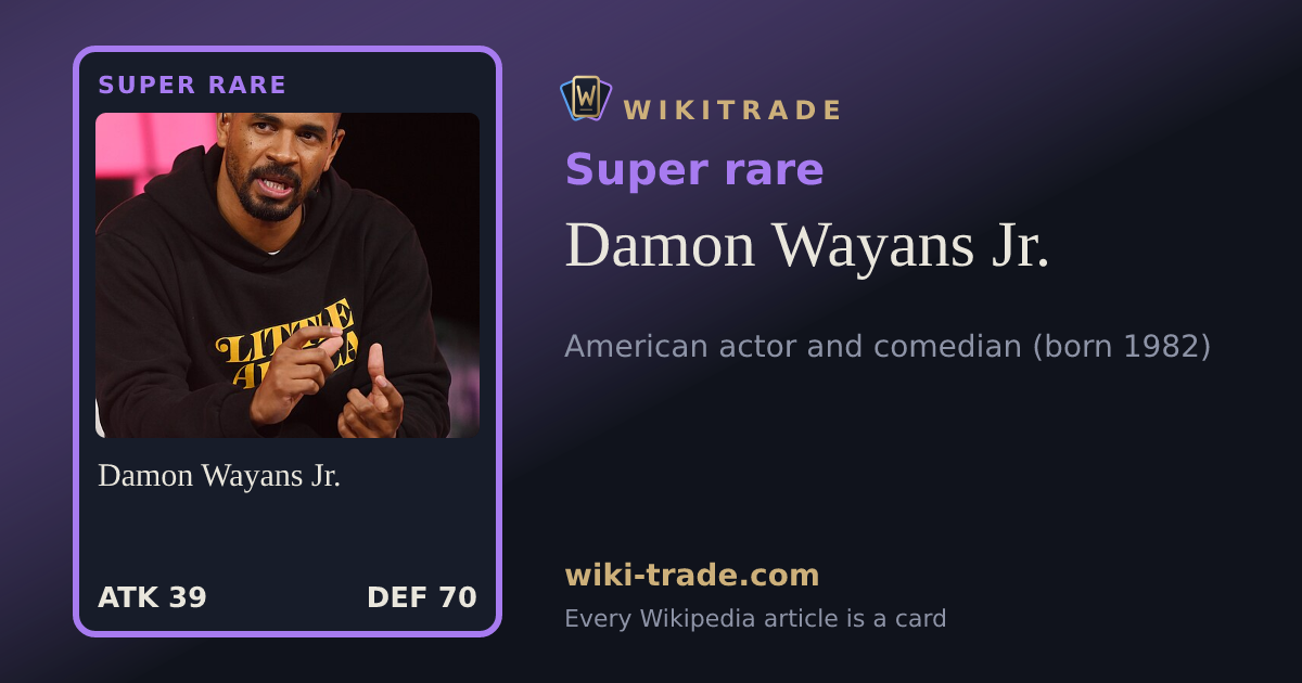 Damon Wayans Jr. — Super rare card