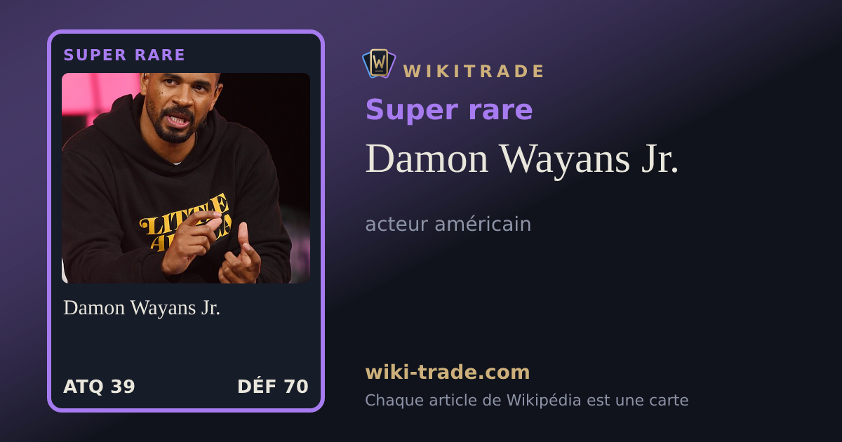 Damon Wayans Jr. — carte Super rare