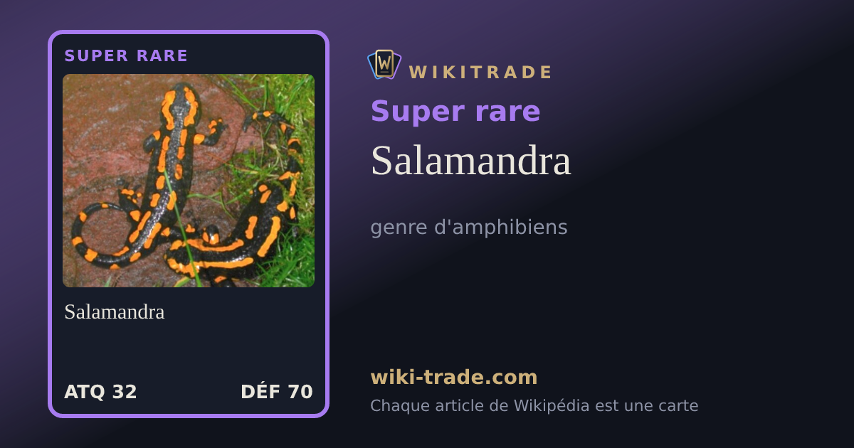 Salamandra — carte Super rare