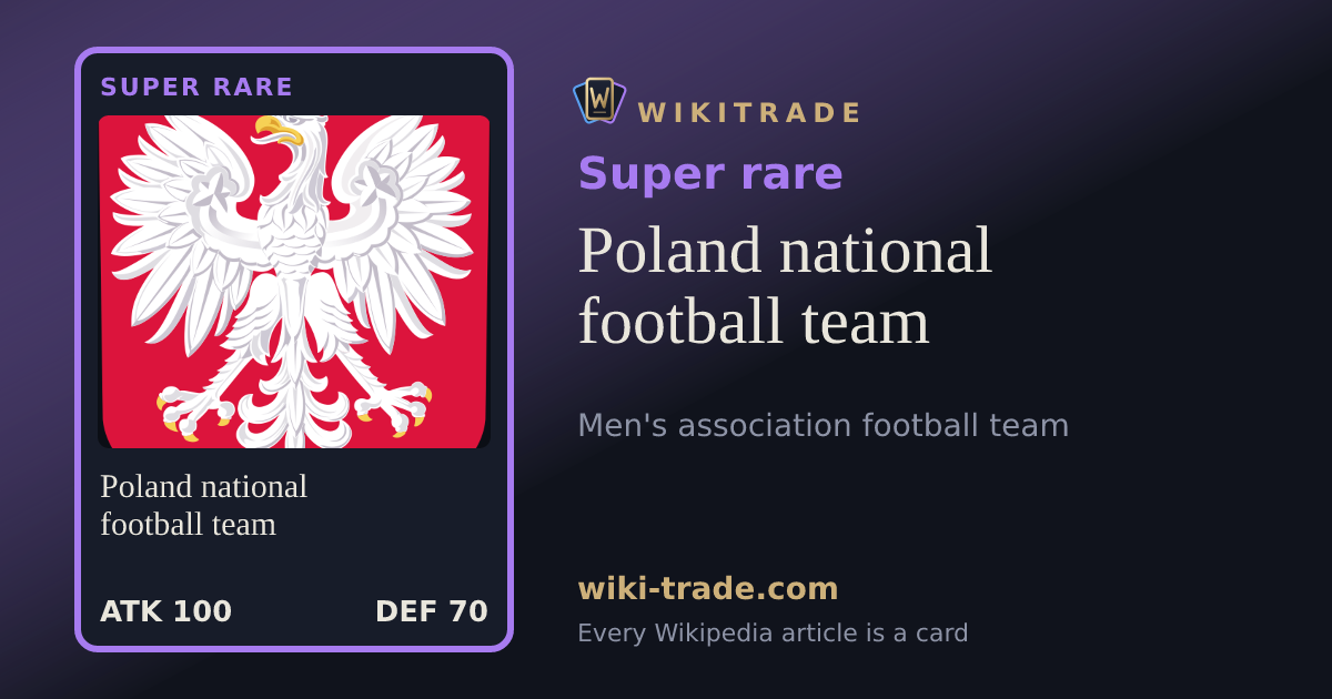 Poland national football team — Super rare card