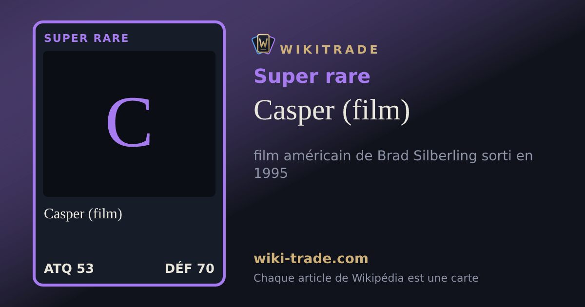 Casper (film) — carte Super rare