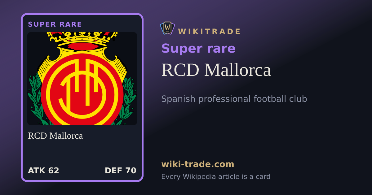 RCD Mallorca — Super rare card