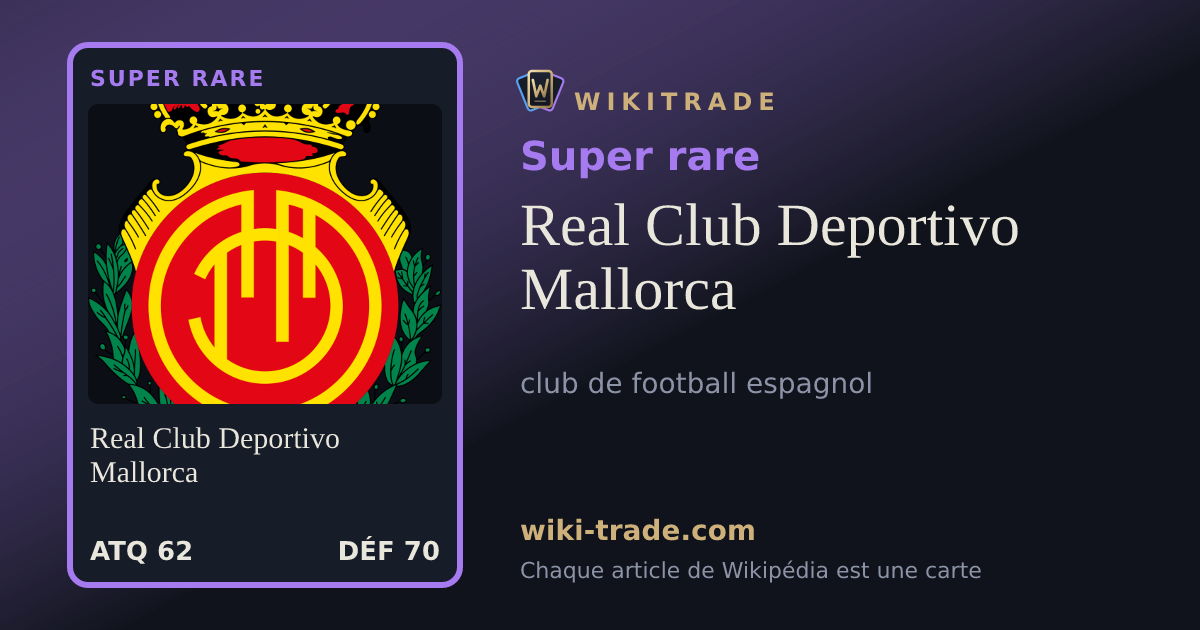 Real Club Deportivo Mallorca — carte Super rare