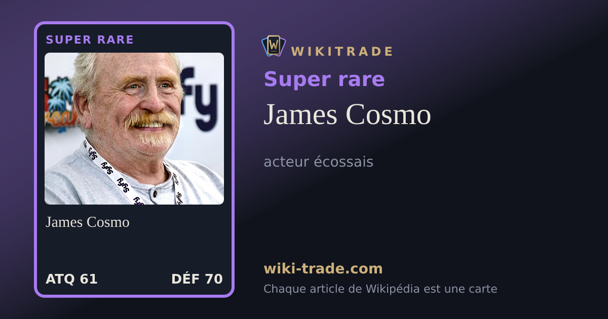 James Cosmo — carte Super rare