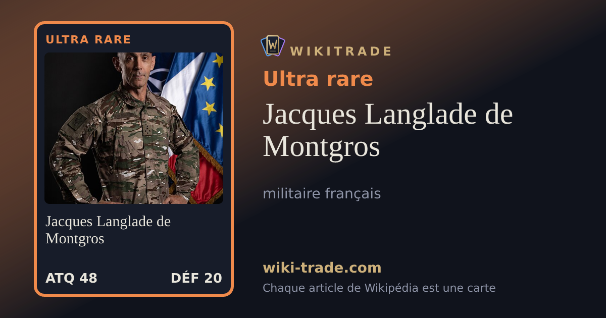 Jacques Langlade de Montgros — carte Ultra rare