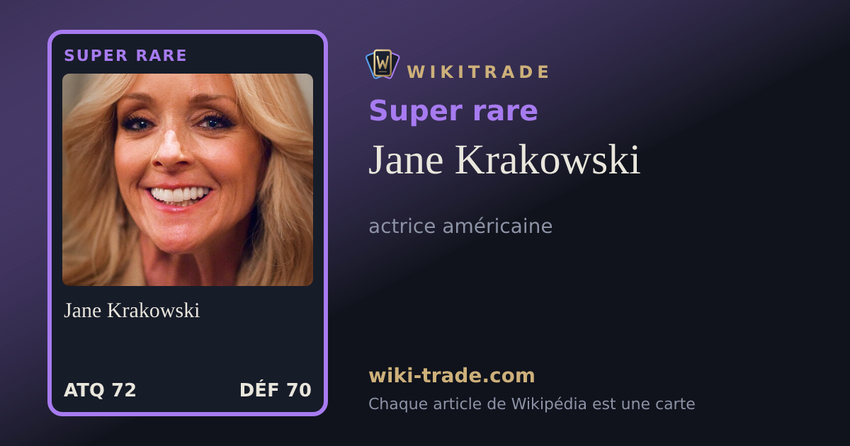 Jane Krakowski — carte Super rare