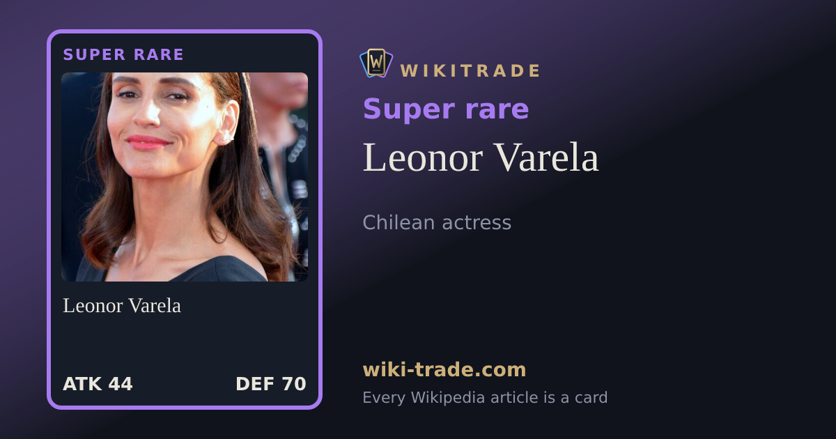 Leonor Varela — Super rare card